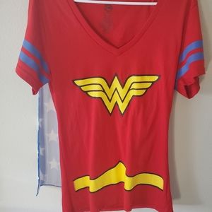 Wonder Woman Shirt with Detachable Cape